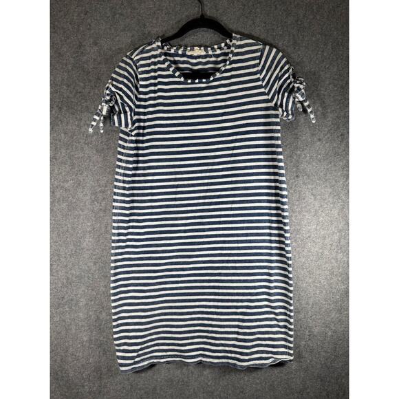 Jane &‎ Delancey Dress Women Small Blue Short Sleeve Nautical Striped summer - Picture 1 of 7